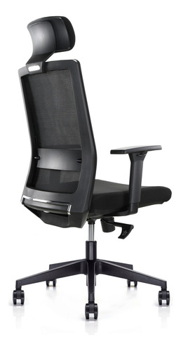 Silla De Oficina Premium Ergonométrica Benessere Negro Material Del Tapizado Tela