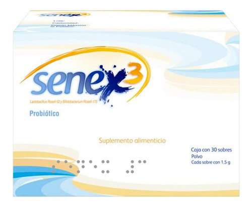 Suplemento Alimenticio Senex3 Probiótico 30 Sobres