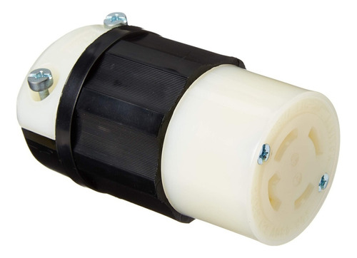 Contacto Media Vuelta 3p 4h 480v Nyl/lex Leviton 2733 Color Negro-blanco