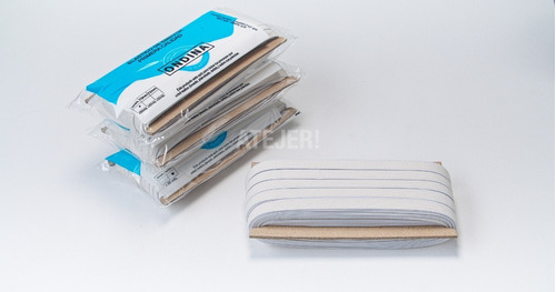 Imagen 4 de 9 de Elástico De Algodón Chato 4mm X 50 Metros Para Barbijos