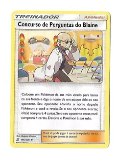 Pokemon Concurso De Perguntas Do Blaine Sol E Lua Sintonia M