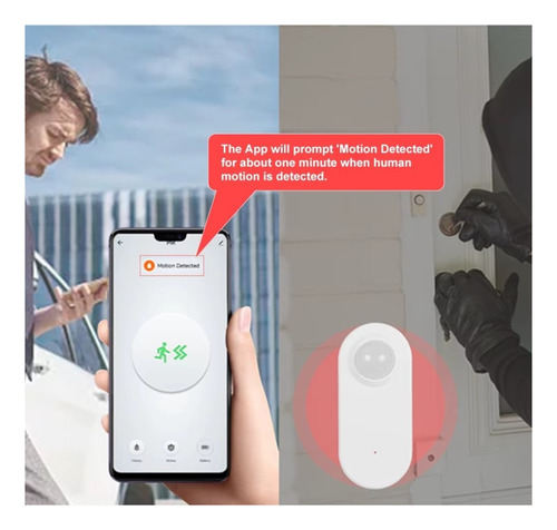 Sensor De Movimiento Pir Wif Tuya Smart