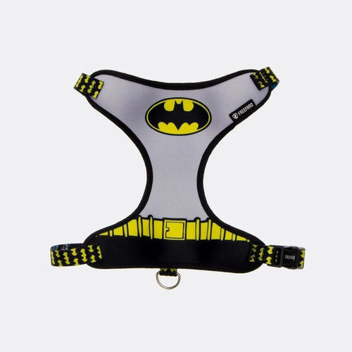 Peitoral Air Batman Tamanho P Para Caes Cachorro Freefaro Cor Cinza/Preto