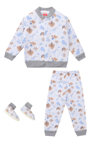 Pijama Bebé Térmica 3 Piezas Estampado Para Niño