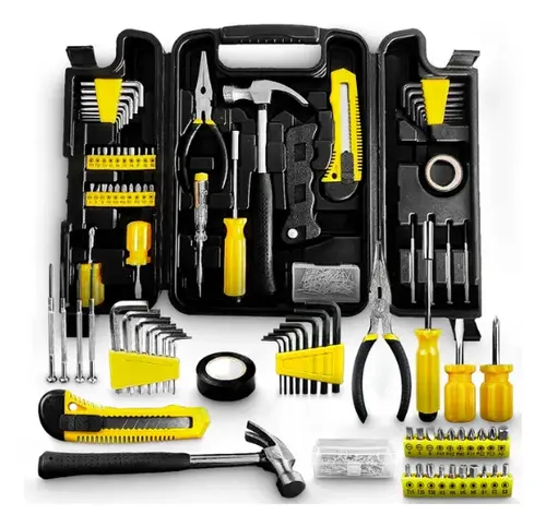kit Jogo de Ferramentas 200 Peças com Maleta Resistente - Titanium Platina