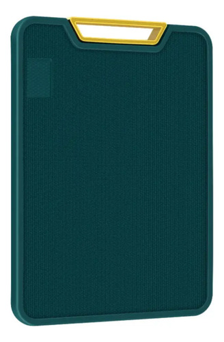 Tabua De Corte Legumes Carnes Antiderrapante Antibacteriana Cor Verde Lisa