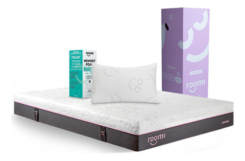 Colchón Individual Roomi Nomad Más Almohada Memory Foam