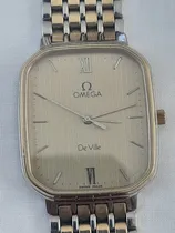 Comprar Reloj Omega Deville Cuarzo Plano Rectangolo Acero Chapa Chapa Oro