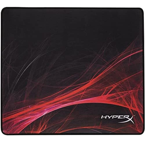 Imagen 3 de 4 de Mouse Pad gamer HyperX Speed Edition Fury S Pro de caucho y tela l 400mm x 450mm x 4mm negro/rojo