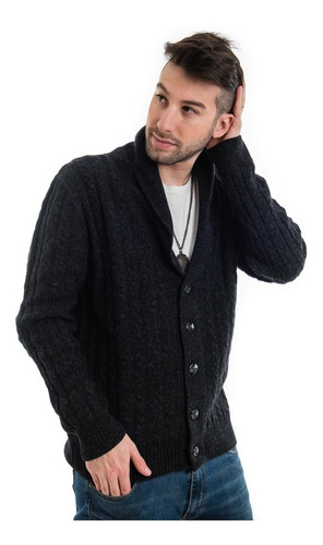 Saco Tejido Cuello Fumador Lambswool