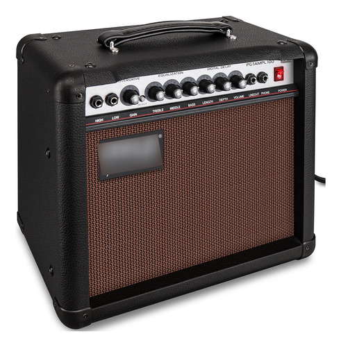Amplificador De Guitarra Eléctrica Portátil, Potencia De . Color Negro/marrón
