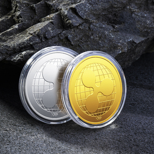 Moneda De Juguete Ripple De Plata 40x3 Virtual Bitcoin Comer