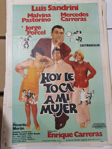 Afiche Cine Original- Hoy Le Toca A Mi Mujer-sandrini-1720