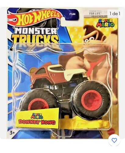 Hot Wheels Monster Trucks Donkey Kong Súper Mario Escala1:64