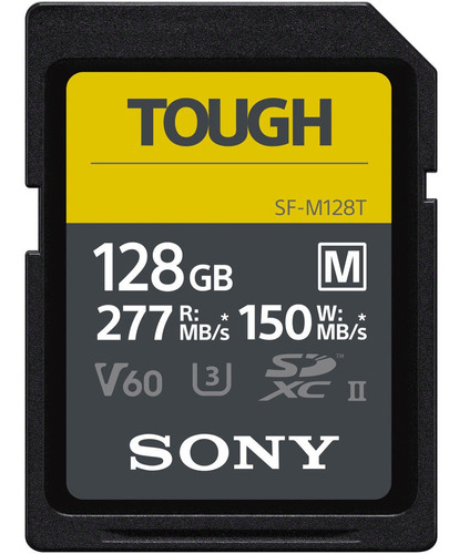 Cartão De Memória Sony Sd Xc 128gb Sf-m Tough Series Uhs-ii