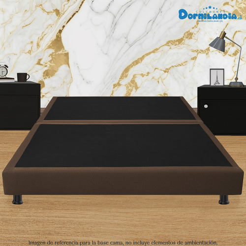 Base Cama Dividida 140 X 190 Dormilandia Color Marrón