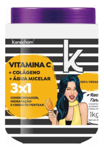 Máscara 3x1 Vitamina C Kanechon 