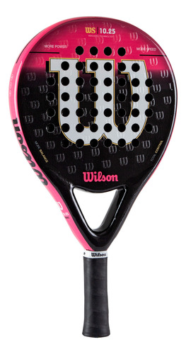 Paleta Padel Wilson - Ws 10.25 Rough Color Negro/rosa