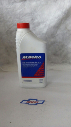 Aceite De Diferencial 85w140 Acdelco X 1litro