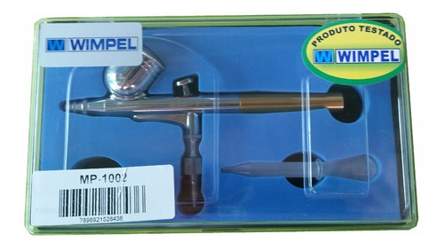 Imagem 4 de 5 de Aerógrafo Profissional Dupla Ação Bico 0,35mm Mp1002 Wimpel