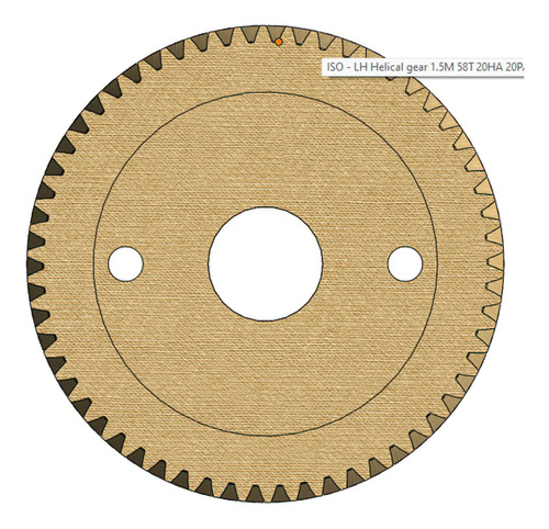Engrenagem G Paniz Boca 10 58 Dentes