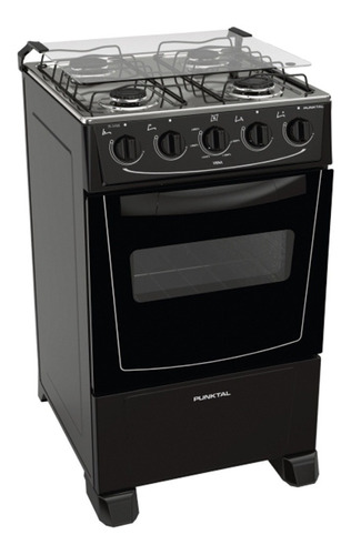 Cocinas Cocina A Gas Punktal Pk-268 Bk Negra - Fama