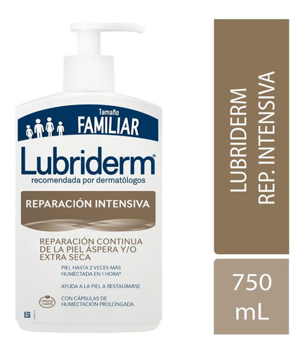 Crema Lubriderm Reparacion Intensiva  X750ml Original