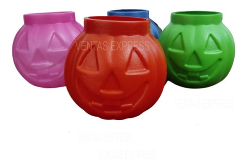 Calabaza Mini Decorativa Halloween Dulces Por Unidad 