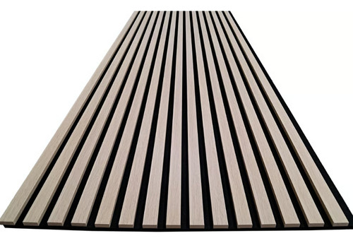 Wall Panel® Revestimiento Acustico Interior 60cm X 2.40m Fresno Marrón Claro