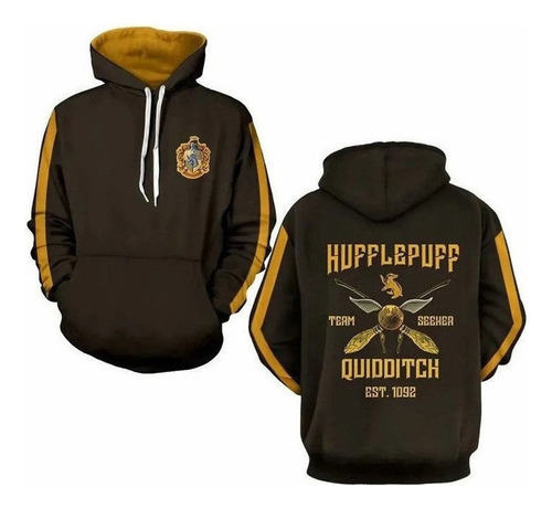 Harry Potter Sudadera Hufflepuff Sudadera Uniforme Adulto.