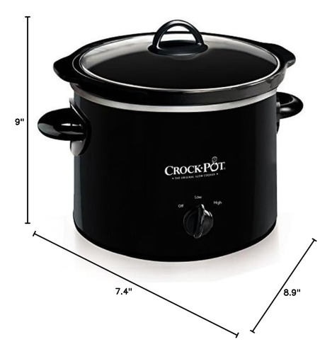 Crock-pot Olla De Coccion Lenta Manual Redonda De 2 Cuartos