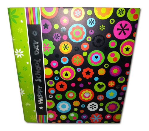 Imagen 1 de 1 de Oferta!! - Carpeta Escolar Nº3 3x40 Rexon Círculo Lomo Verde