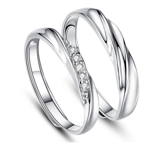 Imagen 1 de 7 de Anillos De Parejas Plata 925 Para Mujeres Y Hombres