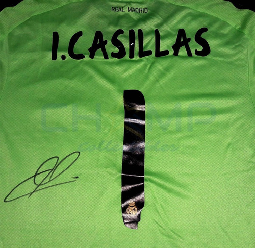 Jersey Firmado Iker Casillas Real Madrid Portero Autografo