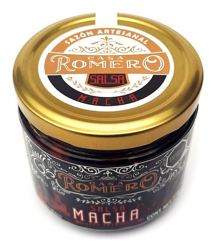 Imagen 2 de 3 de Salsa Macha Casa Romero 270g