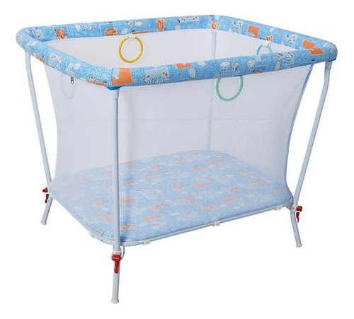 Tubline Cercado Para Bebês Little Baby cor azul 