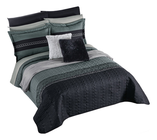 Edredon Capitonado Sublimado King Size Colchas Concord