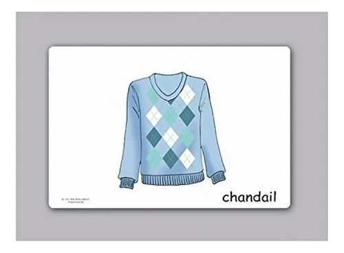 Tarjeta Didactica - Clothes Flashcards In French Language -