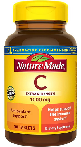 Nature Made Vitamin C 1000 Mg, Suplemento Dietético Para El