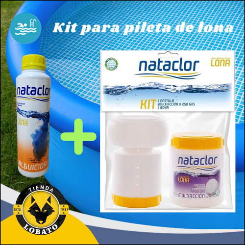 Combo Pastillas Boya + Alguicida Piletas Lona Nataclor Cloro