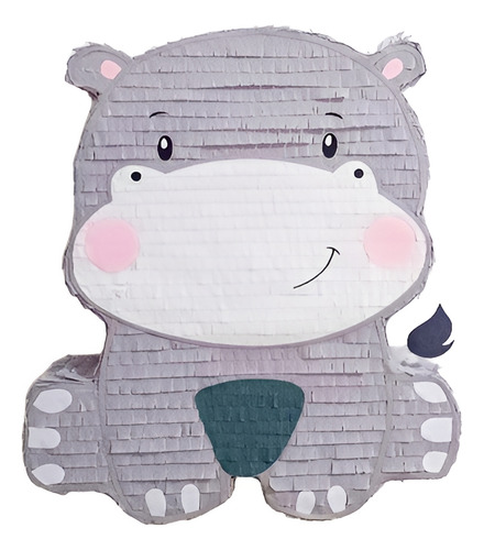 Piñata Artesanal Hipopótamo