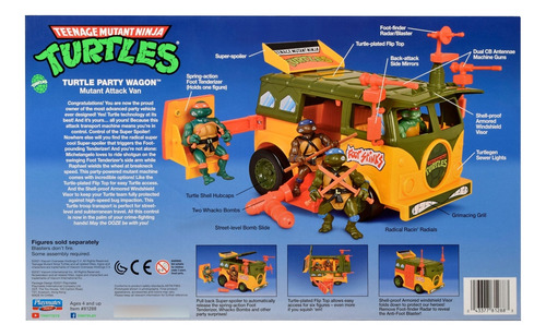 Party Wagon Tortugas Ninja Turtles Playmates