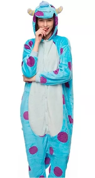 Pijama Mameluco Adulto Unisex Cosplay Sullivan Monsters Inc
