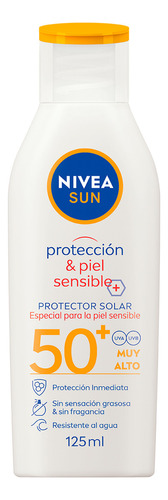 Bloqueador Solar Nivea Sun Sensitive Protect Fps60 X 125ml