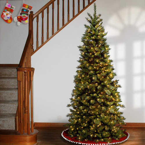 National Tree Company Pre-lit Artificial Slim Christmas Tree