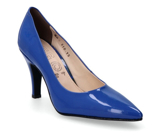 Zapatilla Stiletto Mujer Tallas Extra Grande Alto 8cm Charol