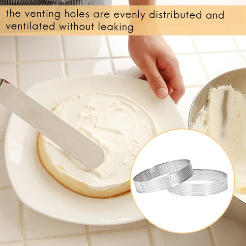 Juego De 8 Anillos Circulares Para Tartas, 10 Cm, Para Pizza