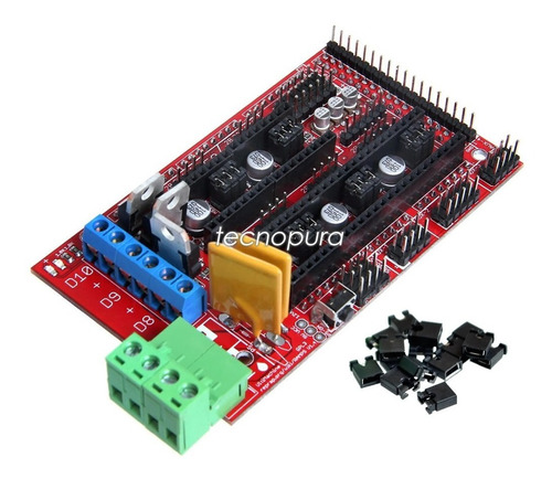 Shield Ramps 1.4 Impresora 3d Reprap Arduino Mega Pololu