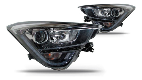 Par Farol Dianteiro Tiggo 5x 19 20 Eletrico Com Motor E Led