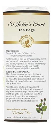 Celebration Herbals Té De Hierba De San Juan Orgánico - 24 B